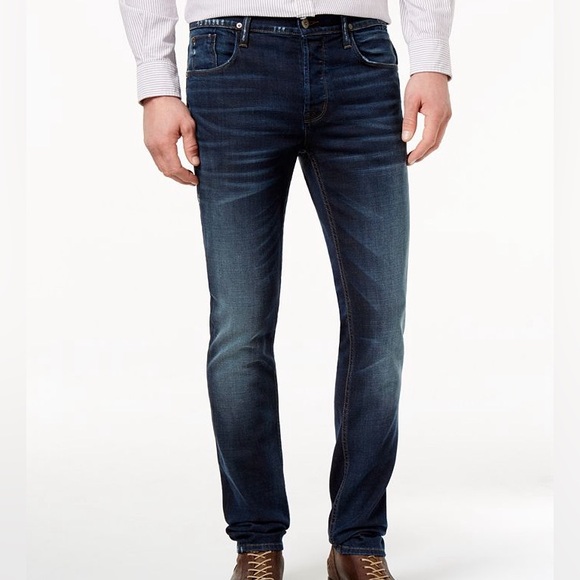 Hudson Sartor Slouchy Skinny Dark Denim Jeans - Picture 1 of 6